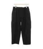 エブリワン everyone コットンナイロンカーゴパンツ cotton nylon cargo pants イージーパンツ ウエストゴム ジップフライ 袋付き L 黒 ブラック EV25-PT35 /YT