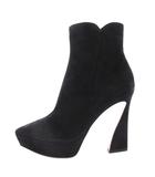 ジャンヴィトロッシ Gianvito Rossi Vertigoスエードアンクルブーツ ショートブーツ ブーティー スエード 37 ブラック /TK