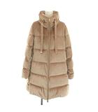 ヘルノ HERNO メリベルカラーベルベット Meribel COLOUR VELVET コーデュロイダウンコート アウター ハイネック 38 ピンクブラウン PI001584D /YT