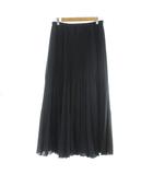 イエナ IENA スカート FREE SIZE 黒 プリーツ ロング 無地 /DU