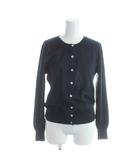 ポールスミス ブラック Paul Smith BLACK カーディガン M 紺 ネイビー グレー 無地 ラウンドネック 長袖 /AP