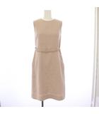 フォクシーニューヨーク FOXEY NEW YORK ワンピース ノースリーブ ベージュ ひざ丈 /JP