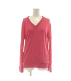 ポールスミス PAUL SMITH カットソー ニット M ピンク Vネック 長袖 /AU