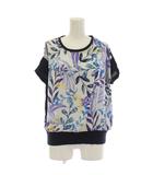 ダイアグラム グレースコンチネンタル Diagram GRACE CONTINENTAL カットソー 半袖 S 柄 紺 ネイビー/LP ■MA