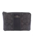 コーチ COACH ポーチ ケース シグネチャー 黒 CW854 /TK