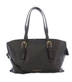 ジャンニカリーニ GIANNI CHIARIN 2WAY ショルダーバッグ ハンドバッグ レザー 黒 ブラック /HN