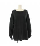 グリーンレーベルリラクシング ユナイテッドアローズ green label relaxing Tシャツ F 黒 無地 ラウンドネック 長袖 /JP