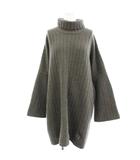 イエナ IENA 25AW ワイドリブ カシミヤ混 ニット タートルネック セーター 長袖 F グレー 25080900316030 /☆G