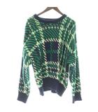 フリークスストア FREAKS STORE ニット セーター F 長袖 緑 グリーン 紺 ネイビー /LP