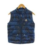 モンクレール MONCLER GUI IMPRIME GILET ダウンベスト ペイズリー柄 アウター ナイロン 14 164cm 青 ブルー B19544332405 53832 /AN27