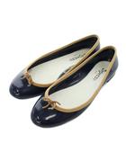 レペット Repetto バレエシューズ フラットシューズ ラウンドトゥ リボン 38 紺 ネイビー /AN61