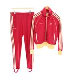 ウェールズ ボナー Wales Bonner セットアップ 上下 トラックジャケット TRACK JACKET トラックパンツ TRACK PANTS イージーパンツ ウエストゴム ロゴ刺繍 0 ピンク /YT