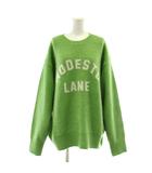 フリークスストア FREAKS STORE ニット セーター F 緑 グリーン 長袖 ロゴ クルーネック /AU