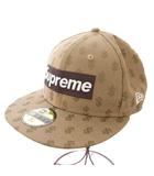 New Era 18SS Monogram Boxlogo キャップ 帽子 総柄 7 1/2 56.8cm ベージュ 10262017 /TK