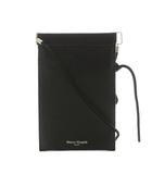 メゾンマルジェラ Maison Margiela ショルダーバッグ スマートフォンポーチ レザー 黒 ブラック S55UI0207 /KU