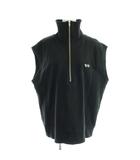 フリークスストア FREAKS STORE The Fox Collection TOWNCRAFT トレーナー F 黒 ブラック ノースリーブ ハーフジップ ロゴ刺繍 /AP