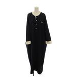 フリークスストア FREAKS STORE The Fox Collection TOWNCRAFT ワンピース F 紺 ネイビー 長袖 ヘンリーネック 配色切り替え /LP