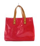 ルイヴィトン LOUIS VUITTON リードPM モノグラム ヴェルニ ハンドバッグ トートバッグ ピンク M91221 /AN10 ■OH