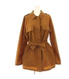 セオリー Theory 20AW CRINKLE NYLON THORNWOOD ナイロンジャケット ミリタリージャケット シャツジャケット 長袖 S 茶 ブラウン 01-0304115-380-902 /HN