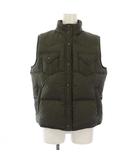 ラルフローレン RALPH LAUREN ダウンベスト ジャケット 上着 11 カーキ スタンドカラー フラップポケット /JP