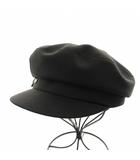 カシラ CA4LA ANNE ETE キャスケット 帽子 黒 ブラック SHK00909 /AN4