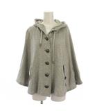 バーバリーブルーレーベル BURBERRY BLUE LABEL ポンチョ ジャケット フード ノバチェック 38 グレー E1P49-192-07 /BM