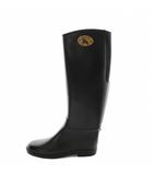 ダフナ DAFNA 長靴 レインブーツ レインシューズ ロゴ 6 黒 ブラック /AN64