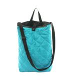 アダムエロペ Adam et Rope' × ラベンハム LAVENHAM ショルダーバッグ ハンドバッグ キルティング 水色 ライトブルー 黒 ブラック /AN23