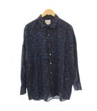 COLOR CAMOUFLAGE BIG SHIRTS カモフラージュ シャツ 長袖 1 黒 マルチカラー 18713022 /☆G