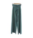 WEATHER HIGHT-WAISTED PANTS ウェザーハイウェイスティッドパンツ ワイドパンツ 1 水色 ライトブルー 241-13278 /RR