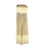 ハイク HYKE TA/P STRAPLESS JUMPSUIT ティーエーピーストラップレスジャンプスーツ オールインワン パンツ 1 アイボリー 無地 251-16230 /RR