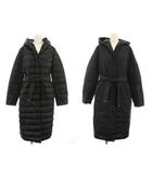 Sマックスマーラ 'S Max Mara ダウンコート リバーシブル アウター フード リボンベルト付き 黒 ブラック /YT