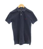 ポロ ラルフローレン POLO RALPH LAUREN ポロシャツ 半袖 鹿の子 S ネイビー 紺 /☆G
