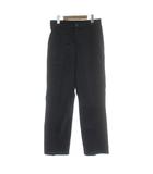 パンツ ウール 38 黒 ブラック 無地 長ズボン パッチポケット /DU