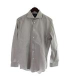 メーカーズシャツ カマクラ MAKER'S SHIRT 鎌倉 ワイシャツ 茶 ブラウン 白 ホワイト チェック柄 襟付き 長袖 /AP