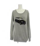 マーカスルプファー MARKUS LUPFER ニット セーター ウール S グレー 長袖 /GP