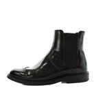 サンローラン パリ SAINT LAURENT PARIS ARMY20 チェルシーブーツ サイドゴアブーツ ショートブーツ レザー 37 黒 ブラック /AN63 ●D