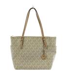 マイケルマイケルコース Michael michael kors トートバッグ ショルダーバッグ ロゴ レザー PVC アイボリー /AN17