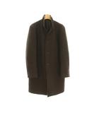 ジャーナルスタンダード JOURNAL STANDARD コート S 茶 グレンチェック柄 スタンドカラー /JP