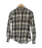 ラルフローレン RALPH LAUREN シャツ ブラウス XS 黒 ブラック 白 ホワイト 長袖 チェック柄 /GP