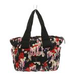 マークジェイコブス MARC JACOBS トートバッグ 総柄 キルティング 黒 マルチカラー /YM