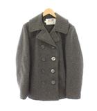 ショット SCHOTT BROS. Pコート ピーコート ダブルブレスコート ウール ミドル 36 グレー 7118 /HN