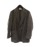 イエナ IENA LA BOUCLE リネンレーヨンウィンドペンジャケット 茶 長袖 チェック柄 24010914120010 /GG