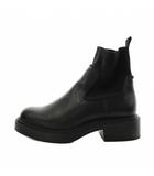 ザラ ZARA ショートブーツ 厚底 36 黒 ブラック /AN68