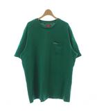 Pocket Tee Tシャツ XL 緑 グリーン 半袖 ポケット付き ラウンドネック /GG