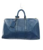 ルイヴィトン LOUIS VUITTON エピ レザー キーポル45 ボストンバッグ 青 ブルー M42975 /YM ■OH