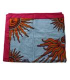 エルメス HERMES 太陽 ビーチタオル 大判 水色 ピンク /KH ■OH