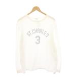 ウィムガゼット Whim Gazette 24SS ナンバーロングTシャツ カットソー ロゴプリント 長袖 F 白 ホワイト WGZ1041206A0007 /HN