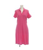 ラルフローレンスポーツ RALPH LAUREN SPORT ワンピース S ピンク ポロカラー ロゴ刺繍 半袖 ひざ丈 /JP