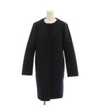 セブンデイズサンデイ SEVENDAYS=SUNDAY ノーカラーコート L 紺 ネイビー  /LP